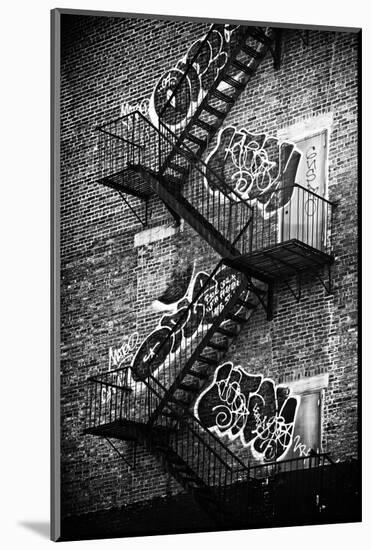 Buildings - Stairs - Emergency - New York City - United States-Philippe Hugonnard-Mounted Photographic Print