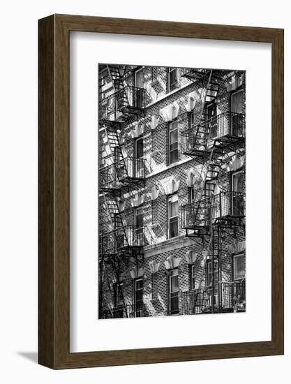 Buildings - Stairs - Emergency - New York City - United States-Philippe Hugonnard-Framed Photographic Print