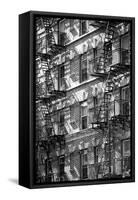 Buildings - Stairs - Emergency - New York City - United States-Philippe Hugonnard-Framed Stretched Canvas