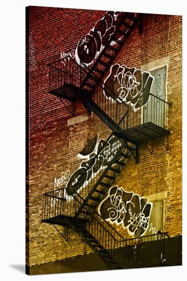 Buildings - Stairs - Emergency - New York City - United States-Philippe Hugonnard-Stretched Canvas