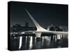 Buildings with a Footbridge at the Port, Puente De La Mujer, Puerto Madero, Buenos Aires, Argentina-null-Stretched Canvas