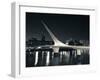 Buildings with a Footbridge at the Port, Puente De La Mujer, Puerto Madero, Buenos Aires, Argentina-null-Framed Photographic Print