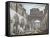 Buildwas Abbey, Shropshire, 18th Century-Michael Rooker-Framed Stretched Canvas