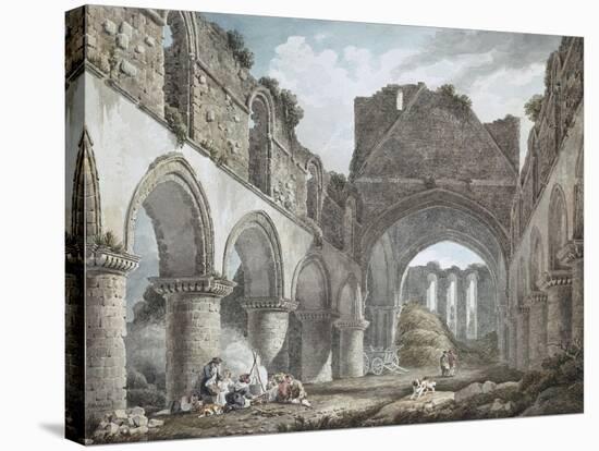 Buildwas Abbey, Shropshire, 18th Century-Michael Rooker-Stretched Canvas