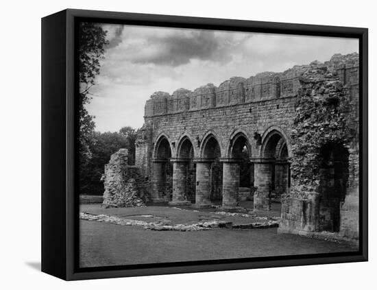 Buildwas Abbey-Fred Musto-Framed Stretched Canvas