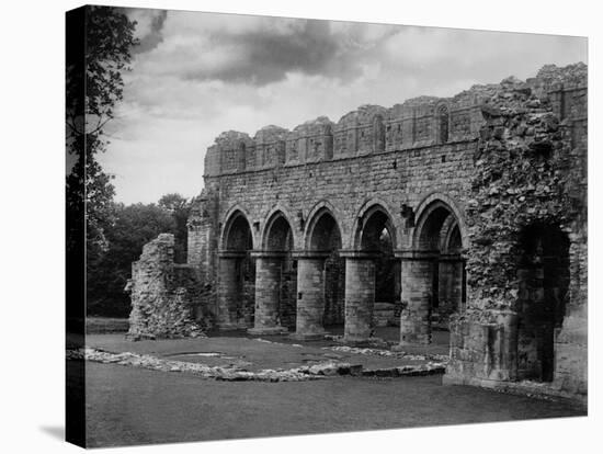 Buildwas Abbey-Fred Musto-Stretched Canvas
