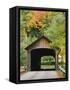 Built in 1837, Coombs Covered Bridge, Ashuelot River in Winchester, New Hampshire, USA-Jerry & Marcy Monkman-Framed Stretched Canvas