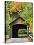 Built in 1837, Coombs Covered Bridge, Ashuelot River in Winchester, New Hampshire, USA-Jerry & Marcy Monkman-Stretched Canvas