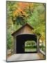 Built in 1837, Coombs Covered Bridge, Ashuelot River in Winchester, New Hampshire, USA-Jerry & Marcy Monkman-Mounted Photographic Print