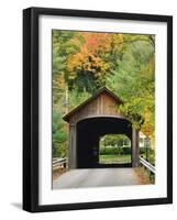 Built in 1837, Coombs Covered Bridge, Ashuelot River in Winchester, New Hampshire, USA-Jerry & Marcy Monkman-Framed Photographic Print