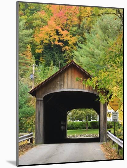 Built in 1837, Coombs Covered Bridge, Ashuelot River in Winchester, New Hampshire, USA-Jerry & Marcy Monkman-Mounted Photographic Print