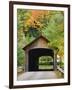 Built in 1837, Coombs Covered Bridge, Ashuelot River in Winchester, New Hampshire, USA-Jerry & Marcy Monkman-Framed Photographic Print