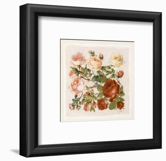 Buisson de Roses IV-Laurence David-Framed Art Print