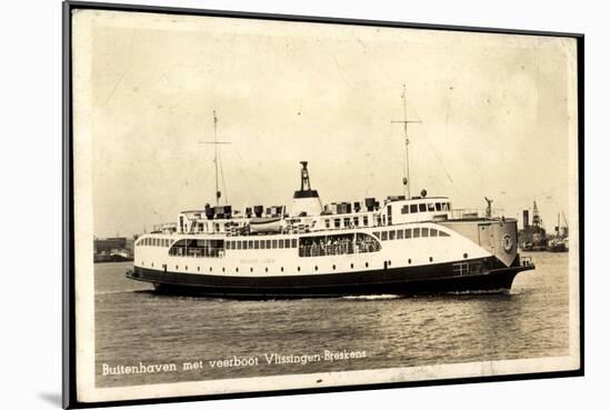 Buitenhaven, Veerboot Vlissingen Breskens, Fähre-null-Mounted Giclee Print