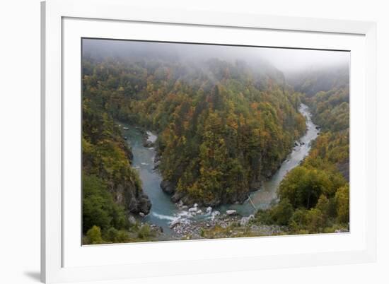 Buk Sokolovina (Cascade) in Beech Forest, Tara Canyon, Durmitor Np, Montenegro, October 2008-Radisics-Framed Photographic Print
