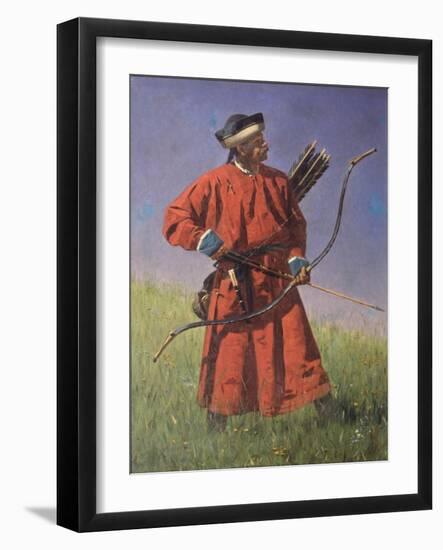 Bukharan Soldier (Sarba)-Vasili Vasilyevich Vereshchagin-Framed Giclee Print
