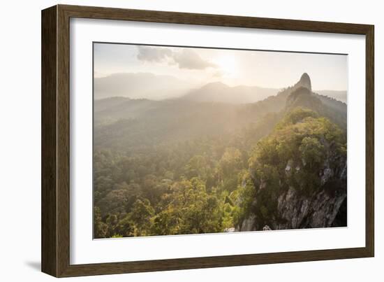 Bukit Tabur Mountain at sunrise, Kuala Lumpur, Malaysia, Southeast Asia, Asia-Matthew Williams-Ellis-Framed Photographic Print