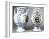 Bulbous Jars Decorated with Blue-null-Framed Giclee Print