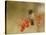 Bulbul With Nandina-Shlomo Waldmann-Stretched Canvas