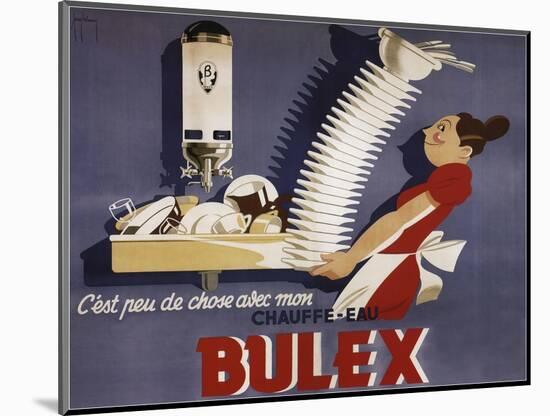 Bulex Water Heater Belgium-null-Mounted Giclee Print