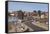 Bulgaria, Black Sea Coast, Nesebar, Old Windmill on the Waterfront-Walter Bibikow-Framed Stretched Canvas