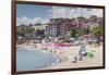 Bulgaria, Black Sea Coast, Sozopol, Town Beach-Walter Bibikow-Framed Photographic Print