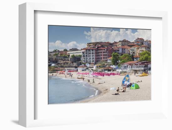 Bulgaria, Black Sea Coast, Sozopol, Town Beach-Walter Bibikow-Framed Photographic Print