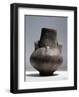 Bulgaria, Burgas Region, Jug Decorated with Geometric Ribbon Motives, Terracotta-null-Framed Giclee Print