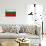 Bulgaria Flag Design with Wood Patterning - Flags of the World Series-Philippe Hugonnard-Art Print displayed on a wall