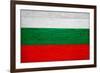 Bulgaria Flag Design with Wood Patterning - Flags of the World Series-Philippe Hugonnard-Framed Art Print