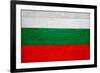 Bulgaria Flag Design with Wood Patterning - Flags of the World Series-Philippe Hugonnard-Framed Art Print