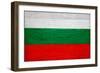 Bulgaria Flag Design with Wood Patterning - Flags of the World Series-Philippe Hugonnard-Framed Art Print