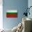 Bulgaria Flag Design with Wood Patterning - Flags of the World Series-Philippe Hugonnard-Art Print displayed on a wall