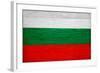 Bulgaria Flag Design with Wood Patterning - Flags of the World Series-Philippe Hugonnard-Framed Art Print