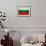 Bulgaria Flag Design with Wood Patterning - Flags of the World Series-Philippe Hugonnard-Framed Art Print displayed on a wall