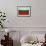 Bulgaria Flag Design with Wood Patterning - Flags of the World Series-Philippe Hugonnard-Framed Art Print displayed on a wall