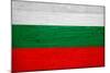 Bulgaria Flag Design with Wood Patterning - Flags of the World Series-Philippe Hugonnard-Mounted Art Print