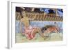 Bulgaria, Rila Mountains, Rila Monastery, Close Up of Fresco Detail in Church of Nativity of Virgin-null-Framed Giclee Print