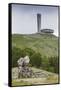 Bulgaria, Shipka Pass, Ruins of the Soviet-Era Buzludzha Monument-Walter Bibikow-Framed Stretched Canvas