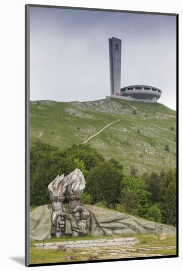 Bulgaria, Shipka Pass, Ruins of the Soviet-Era Buzludzha Monument-Walter Bibikow-Mounted Photographic Print