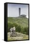 Bulgaria, Shipka Pass, Ruins of the Soviet-Era Buzludzha Monument-Walter Bibikow-Framed Stretched Canvas