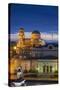Bulgaria, Sofia, Ploshtad Narodno Sabranie Square, Elevated View, Dawn-Walter Bibikow-Stretched Canvas