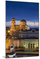 Bulgaria, Sofia, Ploshtad Narodno Sabranie Square, Elevated View, Dawn-Walter Bibikow-Mounted Photographic Print