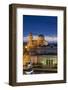 Bulgaria, Sofia, Ploshtad Narodno Sabranie Square, Elevated View, Dawn-Walter Bibikow-Framed Photographic Print