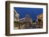 Bulgaria, Sofia, Ploshtad Nezavisimost Square in the Evening-Walter Bibikow-Framed Photographic Print