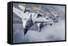 Bulgarian and Polish Air Force Mig-29S Planes Flying over Bulgaria-Stocktrek Images-Framed Stretched Canvas