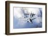 Bulgarian and Polish Air Force Mig-29S Planes Flying over Bulgaria-Stocktrek Images-Framed Photographic Print