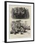 Bulgarian Refugees at the Servian Head-Quarters, Parakjin-Joseph Nash-Framed Giclee Print