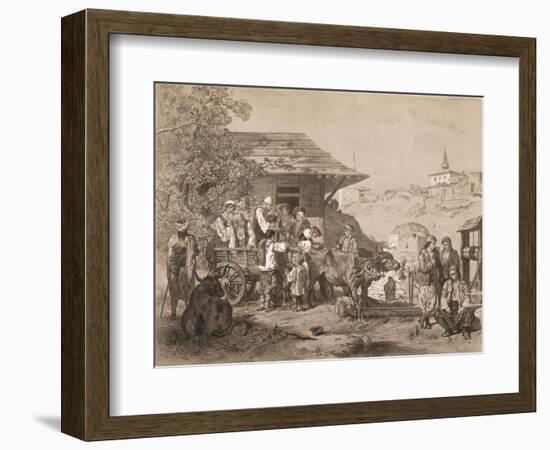 Bulgarians Near Varna, Printed by Lemercier, Paris-Jules Joseph Augustin Laurens-Framed Giclee Print