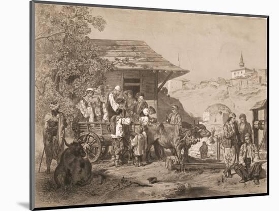 Bulgarians Near Varna, Printed by Lemercier, Paris-Jules Joseph Augustin Laurens-Mounted Giclee Print